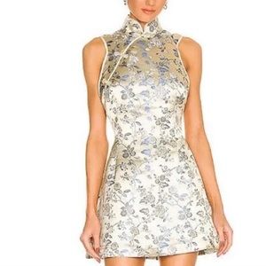 sau lee white floral dress
